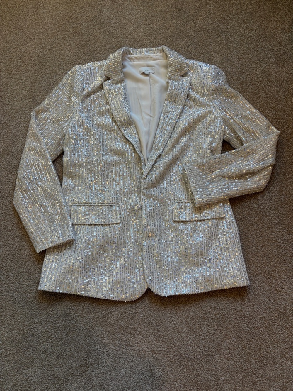 Champagne Sequin Blazer